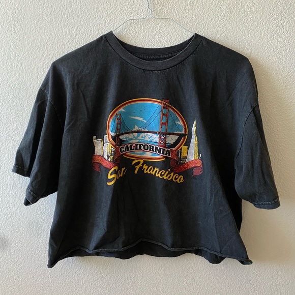 Brandy Melville Tops - brandy melville san francisco cropped tee